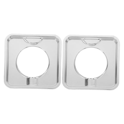 SWETRACE Heavy Duty Square Gas Range Pans 2Pcs Stainless Steel Drip Catching for Cookers V1189-LWWAL-20260327-03869