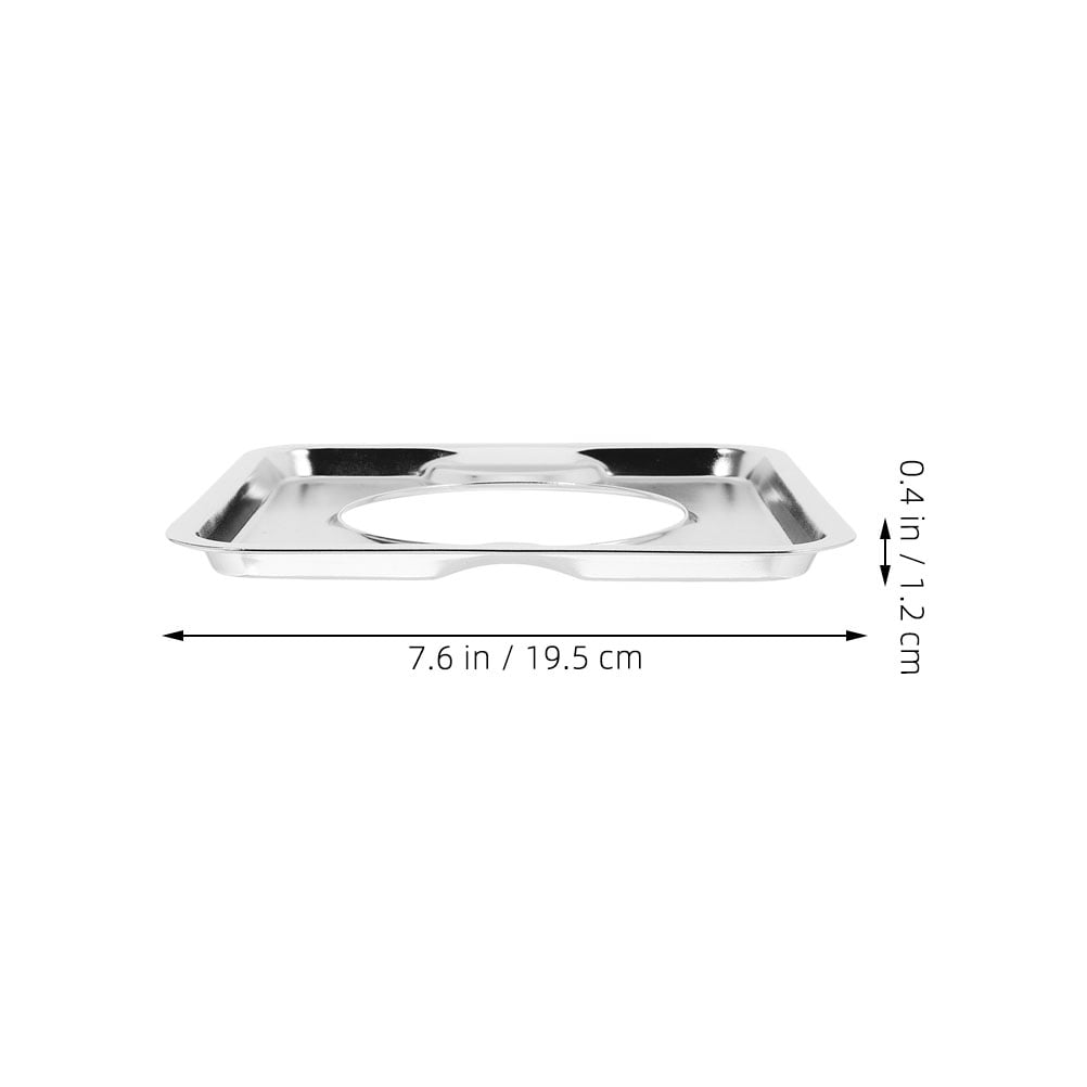 SWETRACE Heavy Duty Square Gas Range Pans 2Pcs Stainless Steel Drip Catching for Cookers V1189-LWWAL-20260327-03869