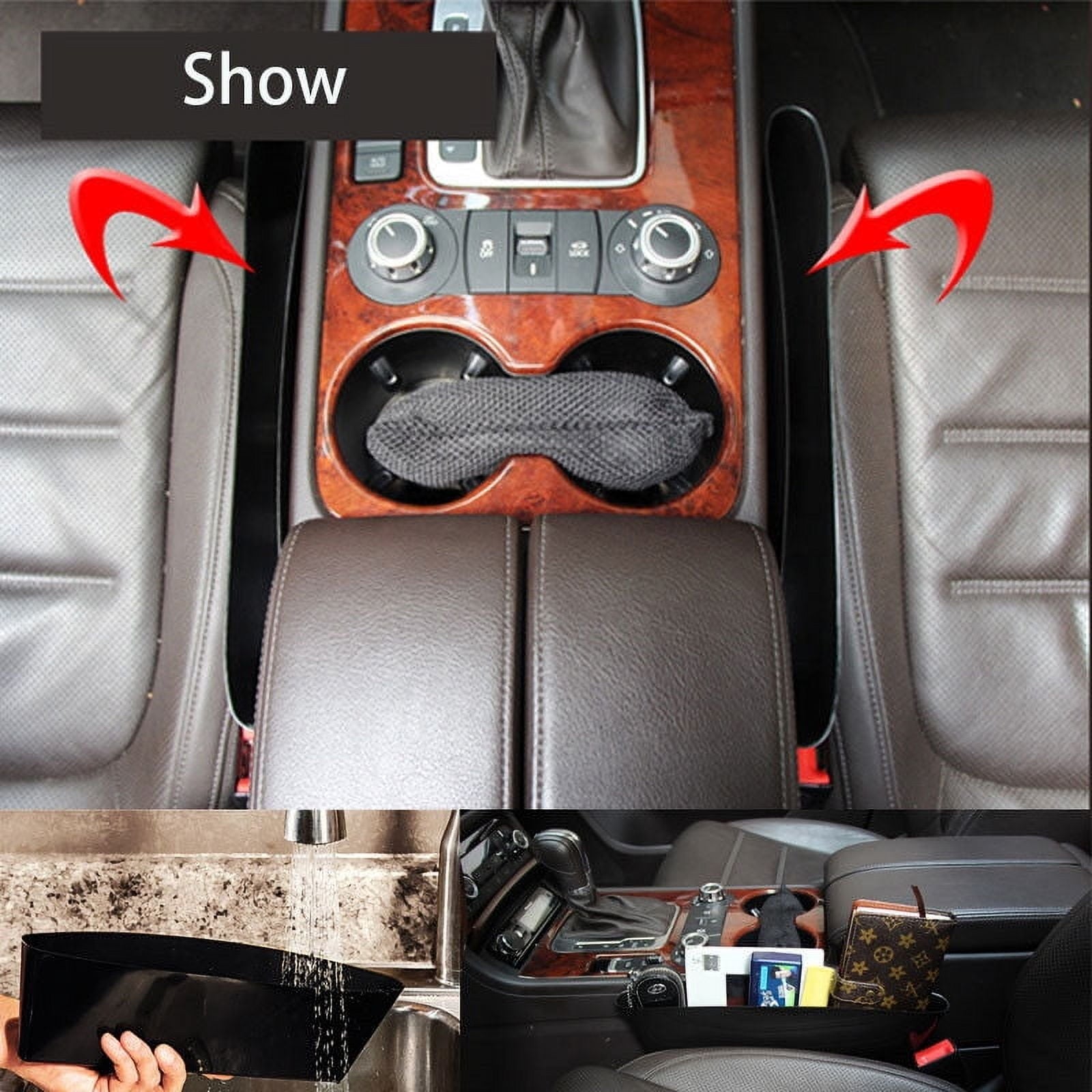 SWETRACE Seat Gaps Filler for Car Impact Resistant Material for Vehicle Use Black 1Set V1189-LWWAL-20260327-03872