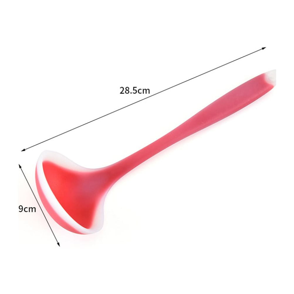 SWETRACE Silicone Soup Ladle Non Stick Kitchen Spoon For And Serving Red V1189-LWWAL-20260327-03873