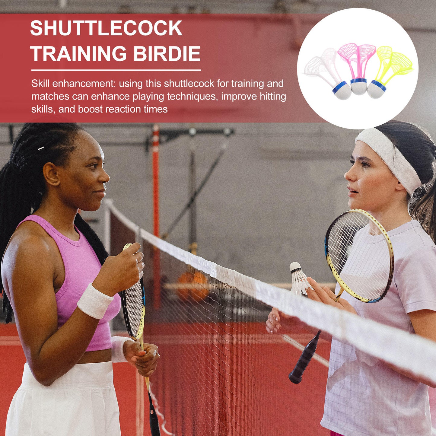 SWETRACE 3pcs Windproof Nylon Badminton Shuttlecocks For Indoor And Outdoor Training, Durable And Precise V1189-LWWAL-20260327-03874