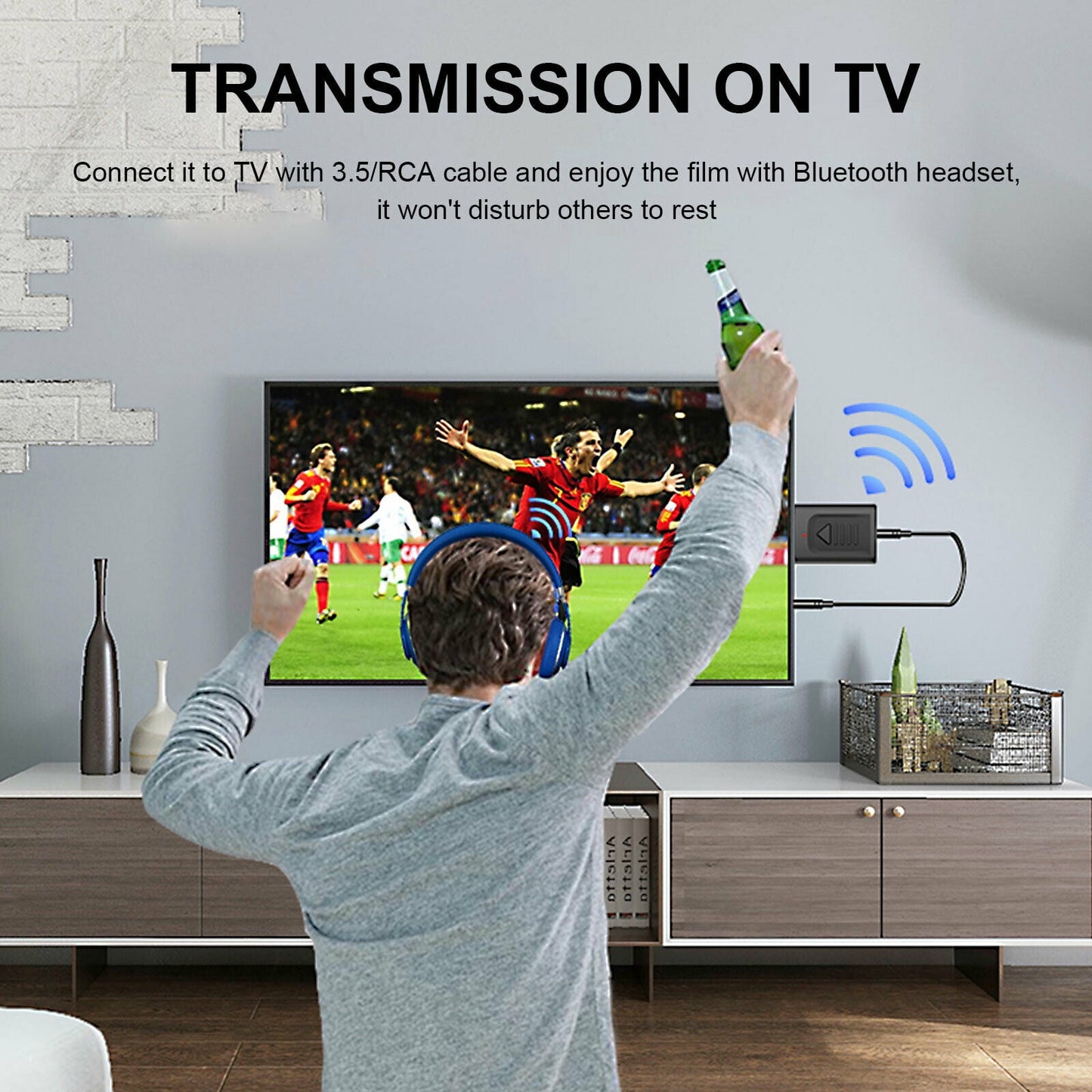 4 IN 1 5.0 Bluetooth Adapter USB Wireless Bluetooth Sender Receiver Music Audio for TV Portable 3.5mm AUX V1189-LWWAL-20260327-03904