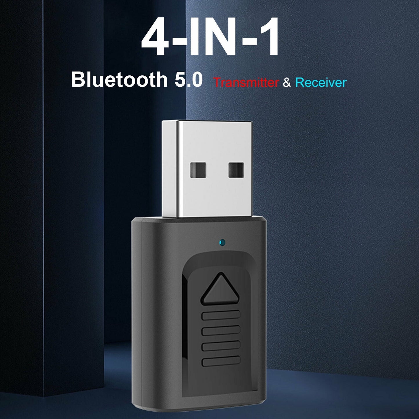 4 IN 1 5.0 Bluetooth Adapter USB Wireless Bluetooth Sender Receiver Music Audio for TV Portable 3.5mm AUX V1189-LWWAL-20260327-03904