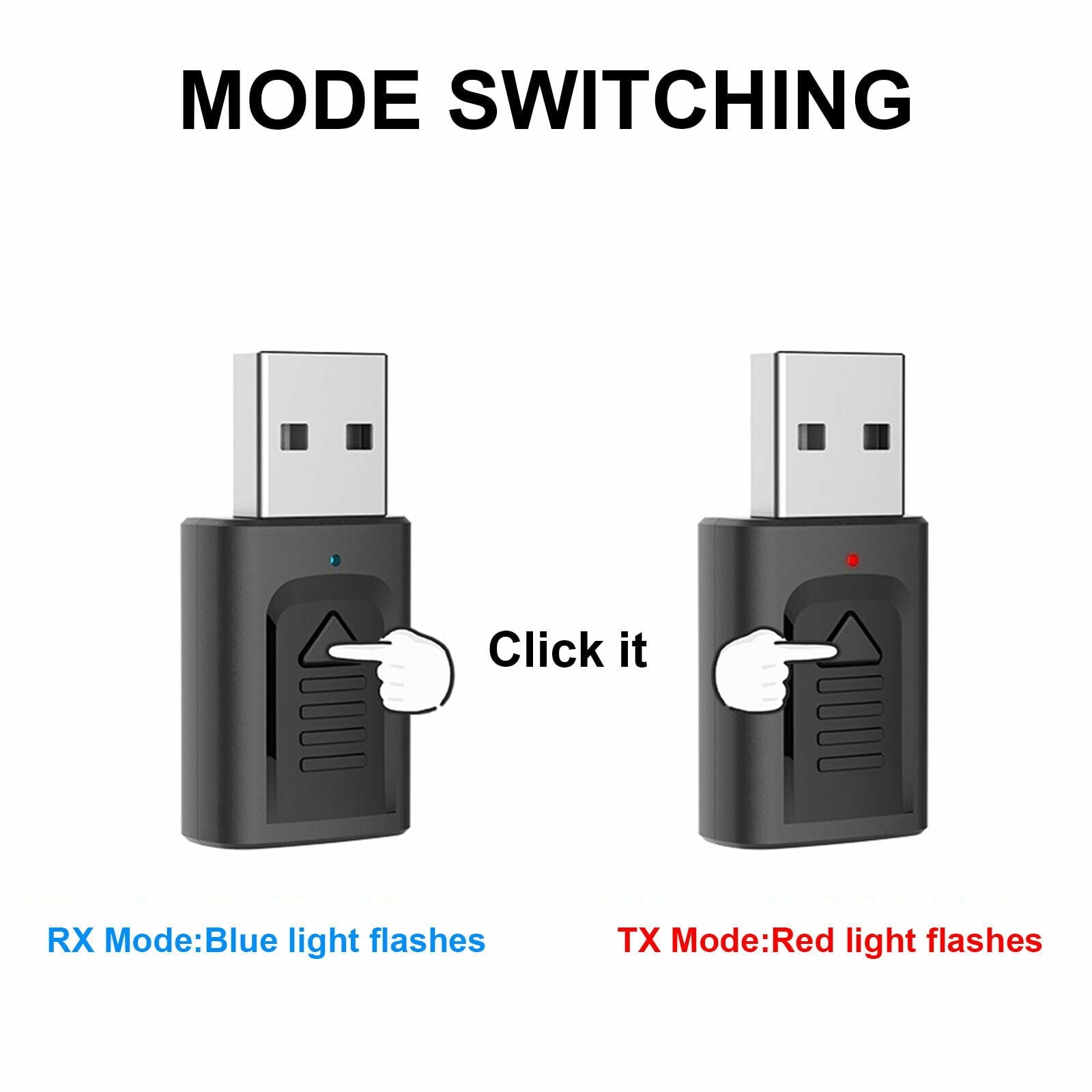 4 IN 1 5.0 Bluetooth Adapter USB Wireless Bluetooth Sender Receiver Music Audio for TV Portable 3.5mm AUX V1189-LWWAL-20260327-03904