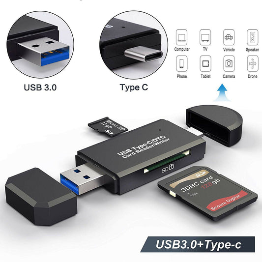 3 in 1 OTG Adapter Multi Function USB 2.0 Flash Drive for Phone External Storage Type-C/Micro USB Adapter for V1189-LWWAL-20260327-03912