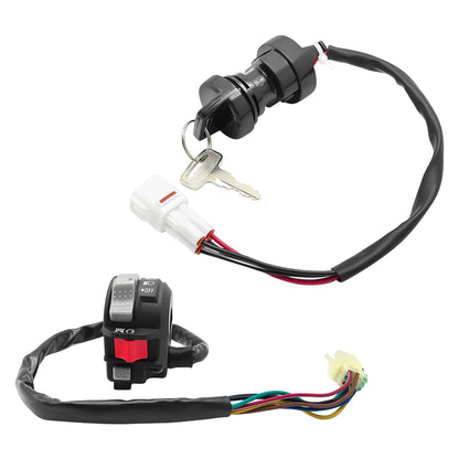 M MATI Start Stop Headlight Switch & Ignition Key Switch for Yamaha Warrior Grizzly Big Bear Wolverine Kodiak V1189-LWWAL-20260327-03956