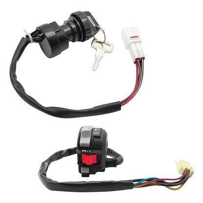 M MATI Start Stop Headlight Switch & Ignition Key Switch for Yamaha Warrior Grizzly Big Bear Wolverine Kodiak V1189-LWWAL-20260327-03956