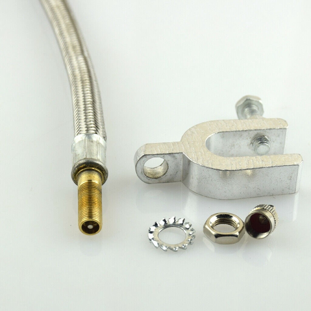 2 Pieces Dual Wheel Valve Stem Extender Extention 9.8' Stainless Steel Flexible V1189-LWWAL-20260327-03991