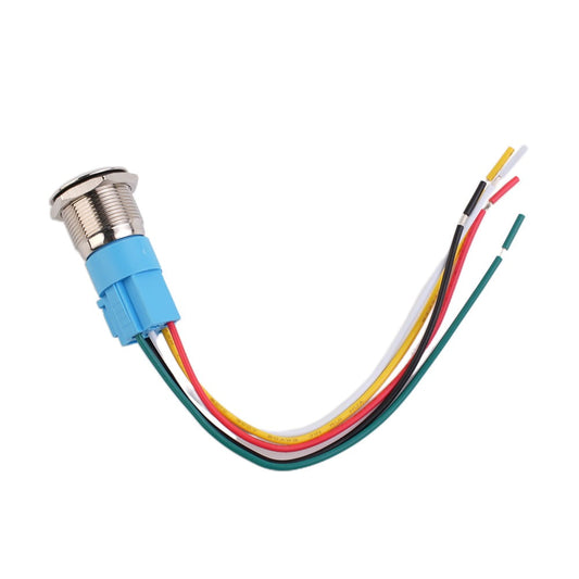 19Mm Latching Push Button Switch 12V Dc On Off Stainless Steel Led Self-Locking Green Blue V1189-LWWAL-20260327-04002