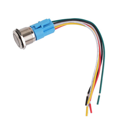 19Mm Latching Push Button Switch 12V Dc On Off Stainless Steel Led Self-Locking Green Blue V1189-LWWAL-20260327-04002