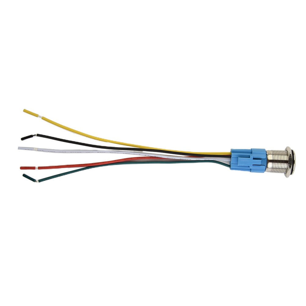 19Mm Latching Push Button Switch 12V Dc On Off Stainless Steel Led Self-Locking Green Red V1189-LWWAL-20260327-04004