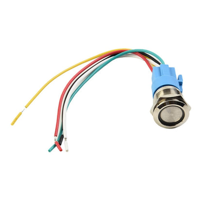 19Mm Latching Push Button Switch 12V Dc On Off Stainless Steel Led Self-Locking Green Red V1189-LWWAL-20260327-04004