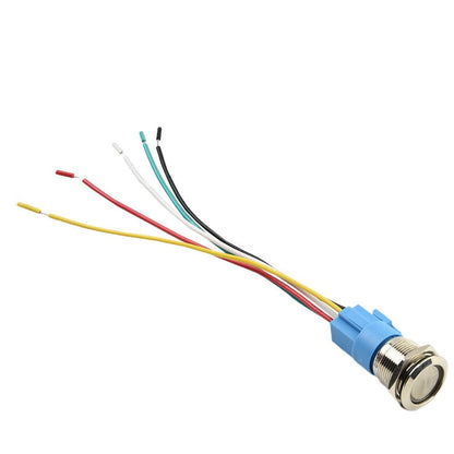19Mm Latching Push Button Switch 12V Dc On Off Stainless Steel Led Self-Locking Green Red V1189-LWWAL-20260327-04004