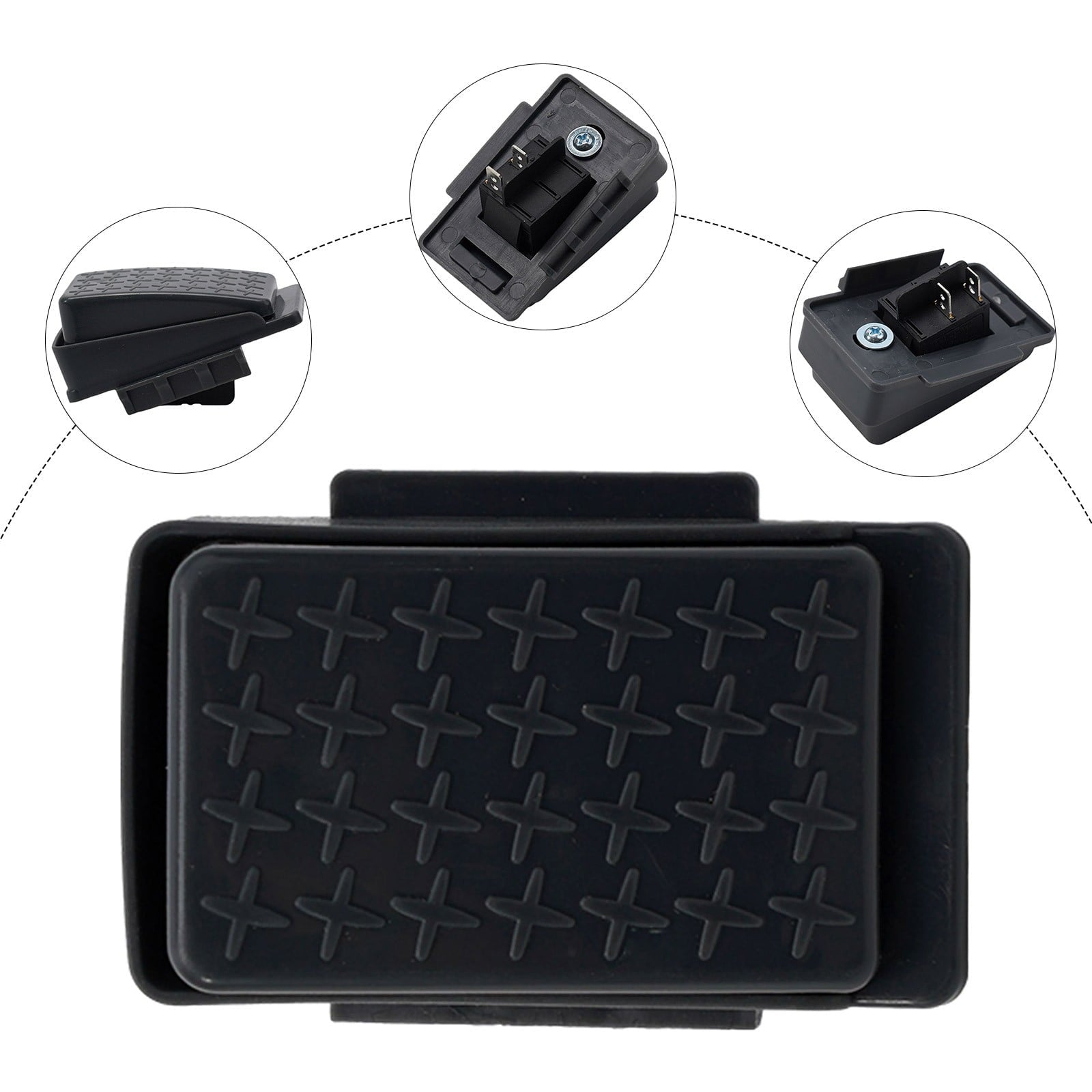6V/12V Kids Ride On Car Wheels Power Accelerator Foot Pedal Switch Reset-Control Black V1189-LWWAL-20260327-04007