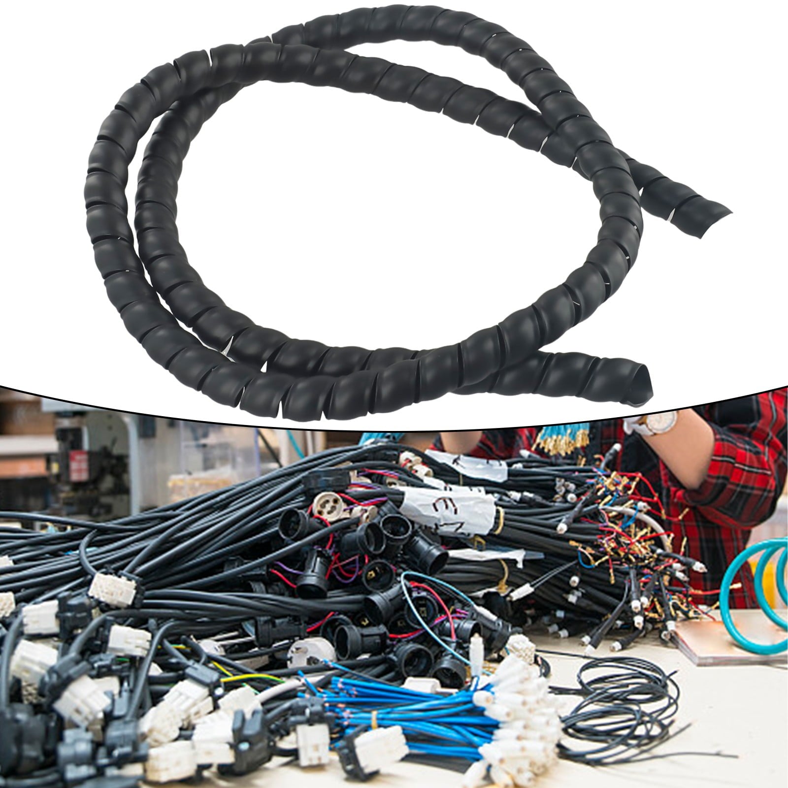 Wire Protector Hydraulic Hose Spiral Wound Wire Protector Cable Management Tube D10Mm D12Mm V1189-LWWAL-20260327-04016