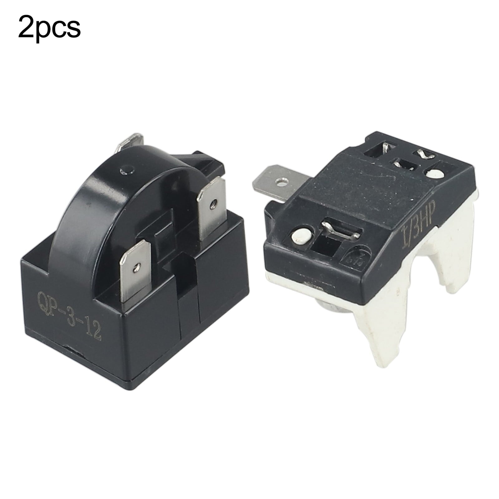 Refrigerator Ptc Starter Relay Replacement 2 Pins Compressor Overload Protector 1Pin-12Ohm+1/2Hp V1189-LWWAL-20260327-04021