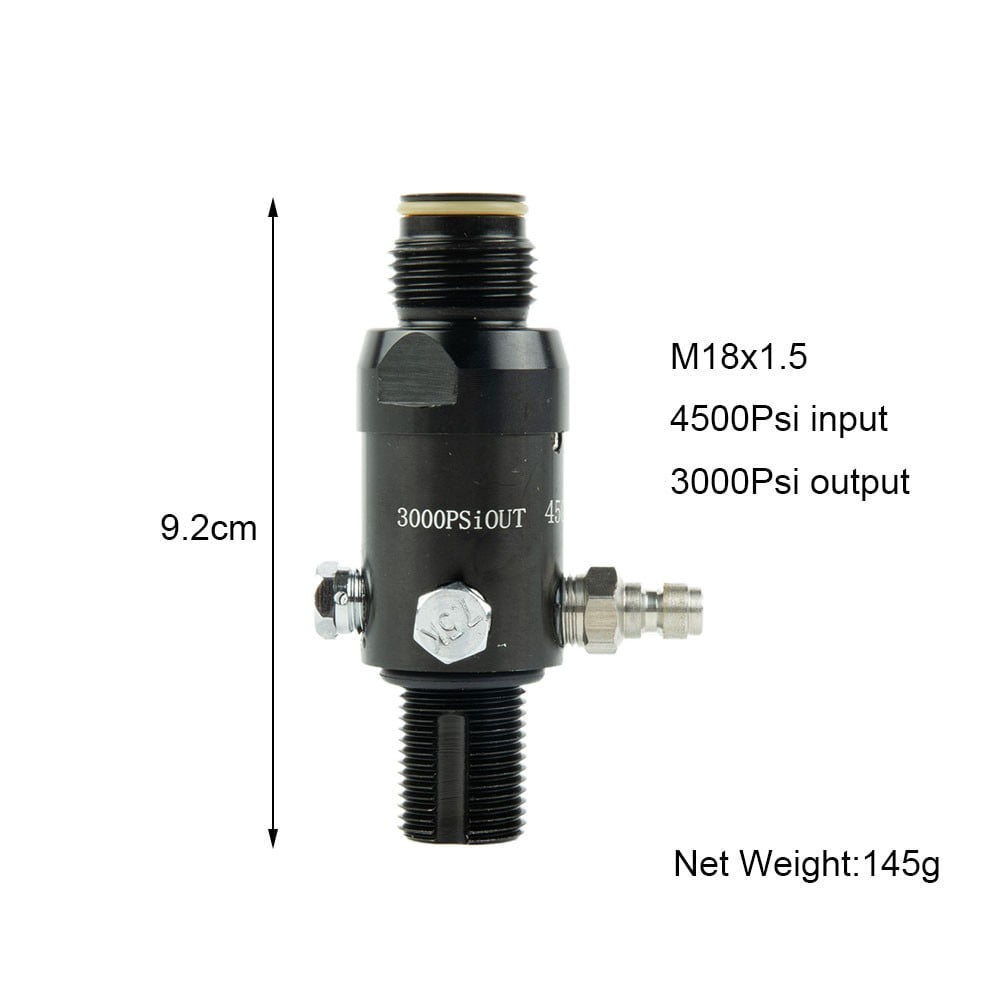 Pcp Air Tank Valve Regulator 4500Psi For Hpa Output 3000Psi Thread M18X1.5 V1189-LWWAL-20260327-04022