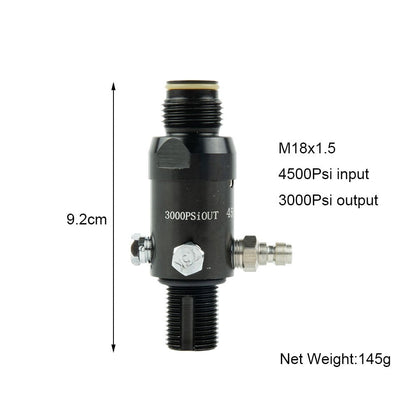 Pcp Air Tank Valve Regulator 4500Psi For Hpa Output 3000Psi Thread M18X1.5 V1189-LWWAL-20260327-04022
