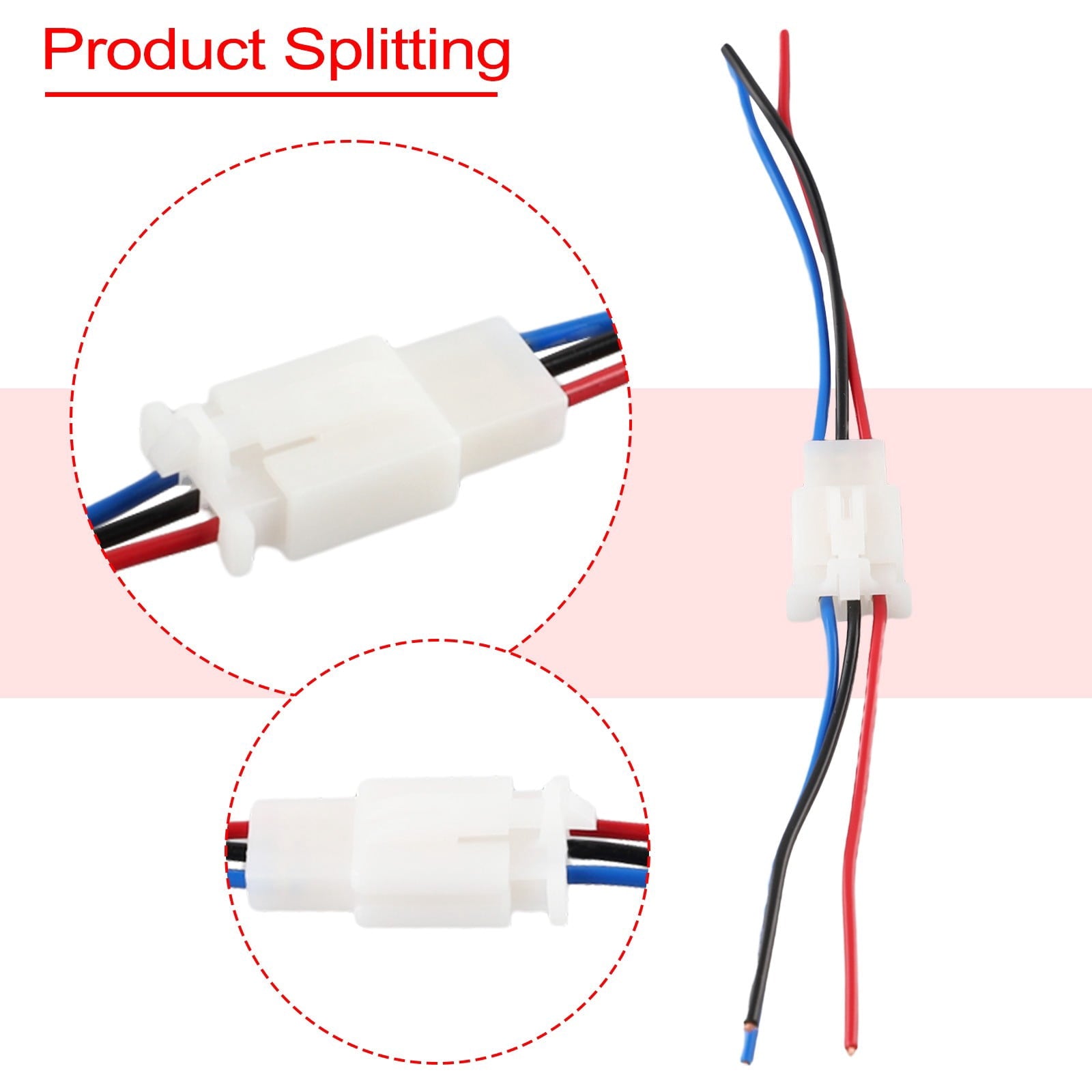 Automotive Connector Car Motorcycle Electrical Plug Socket Kit 2/3/4 Pin Way 2P 3P V1189-LWWAL-20260327-04030