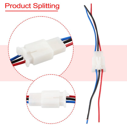 Automotive Connector Car Motorcycle Electrical Plug Socket Kit 2/3/4 Pin Way 2P 3P V1189-LWWAL-20260327-04030