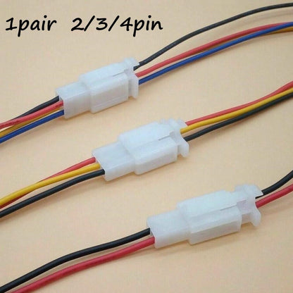 Automotive Connector Car Motorcycle Electrical Plug Socket Kit 2/3/4 Pin Way 2P 4P V1189-LWWAL-20260327-04031
