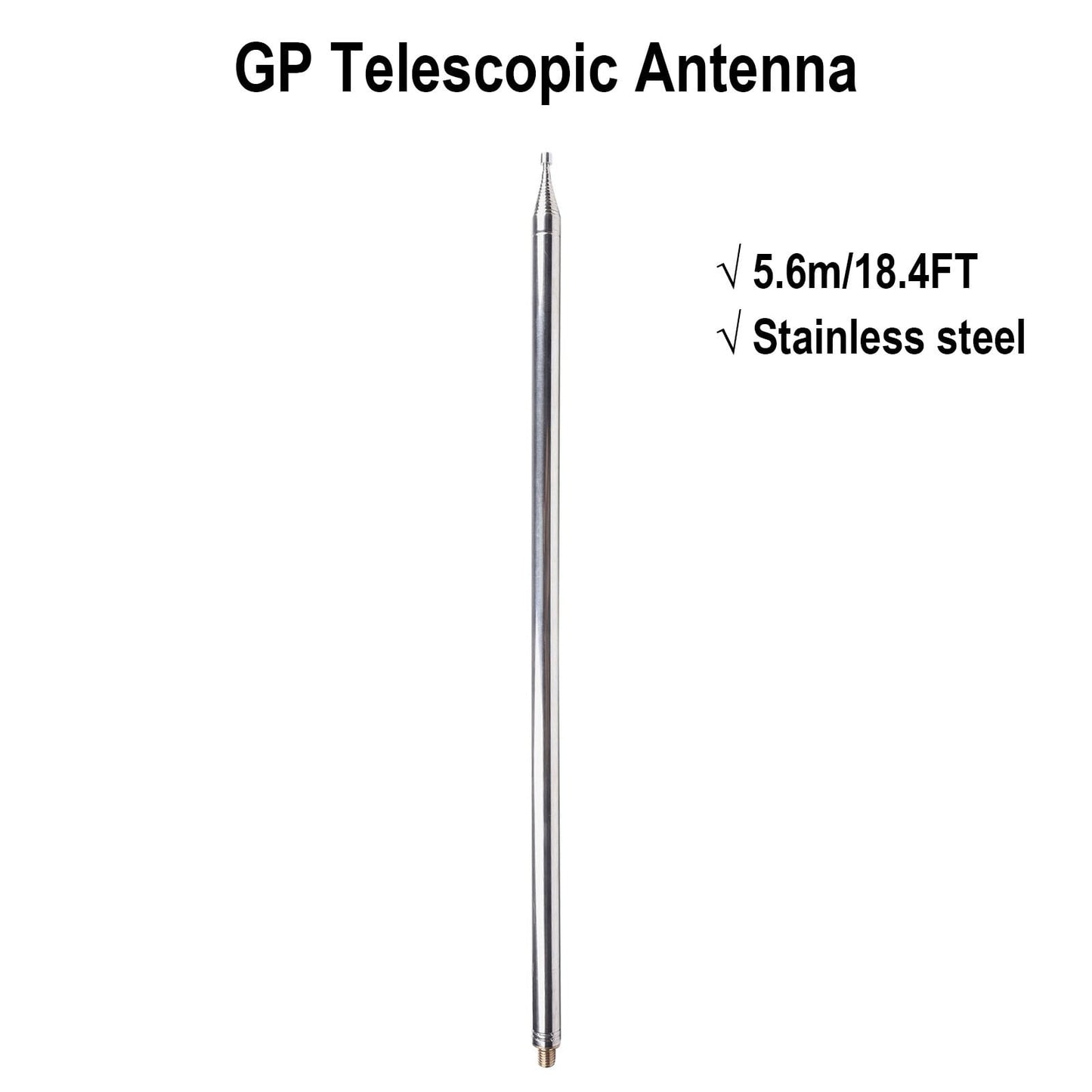 5.6M/18.4Ft Gp Telescopic Antenna For Ham Radio Shortwave Antenna For Yagi Antenna V1189-LWWAL-20260327-04033