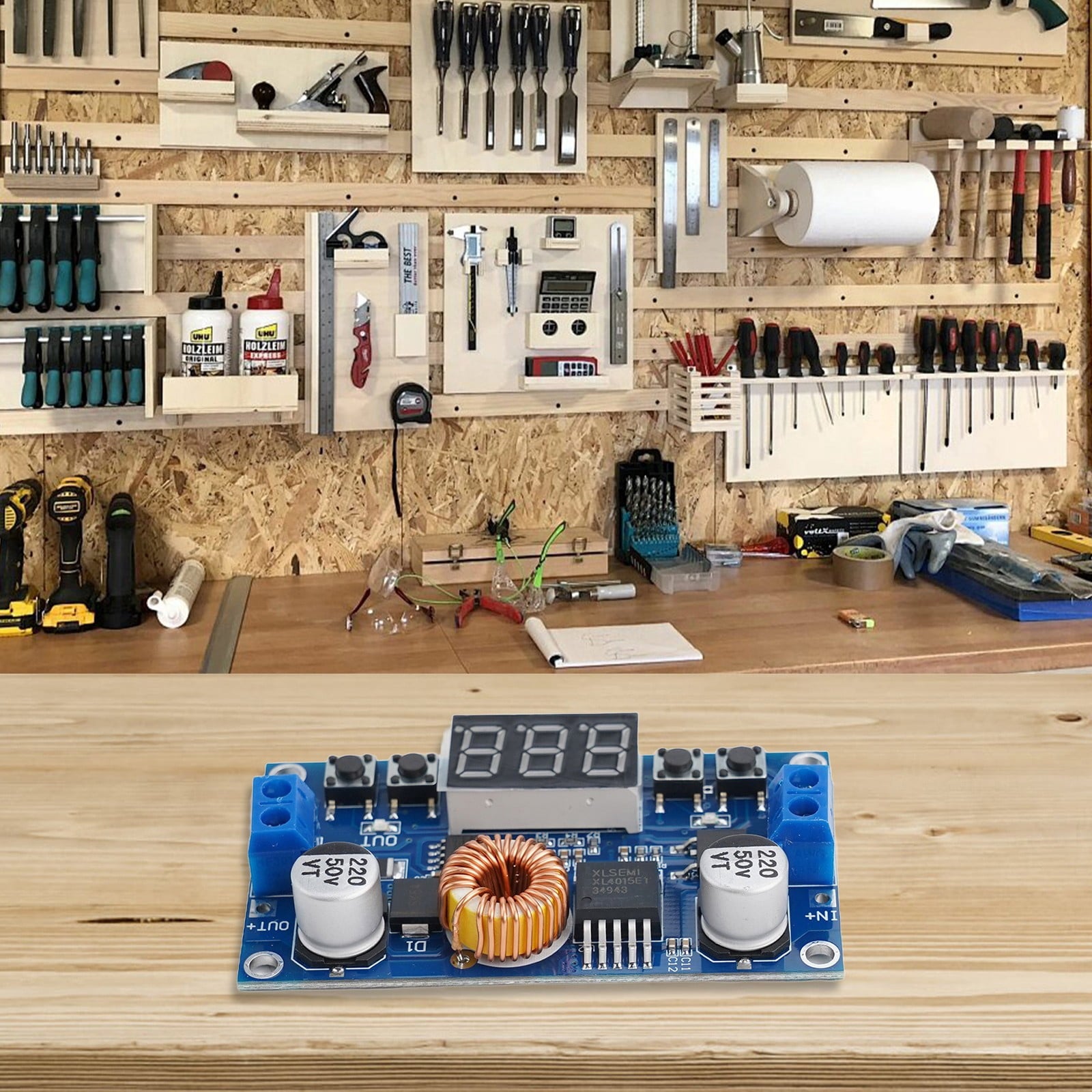 5A 75W Cnc Dc-Dc Adjustable Step-Down Module Cnc Power Supply with Voltmeter V1189-LWWAL-20260327-04035