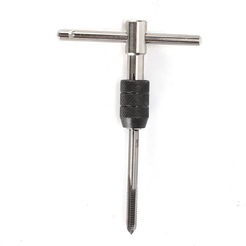 6Pcs for M3-M8 Tap Drill Set T Handle Ratchet Tap Wrench Machinist Tool with Screw V1189-LWWAL-20260327-04046