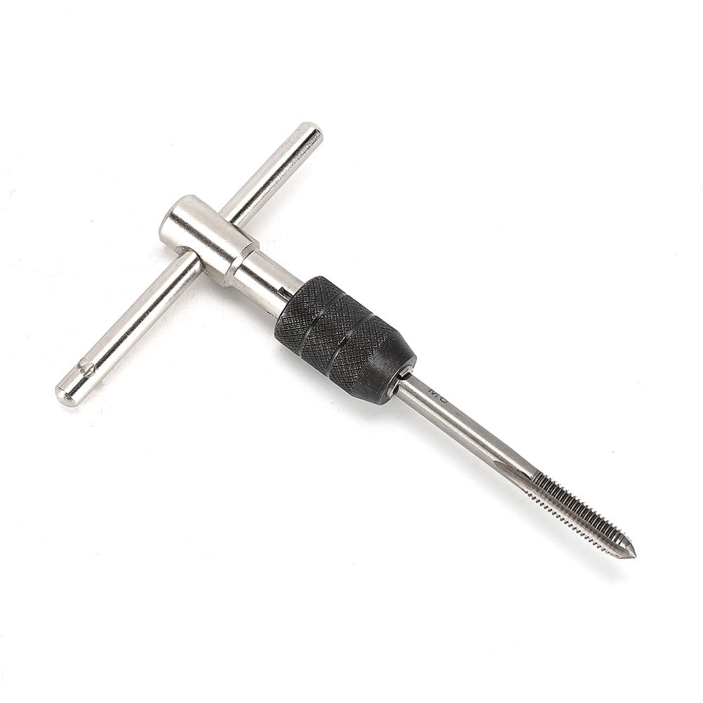 6Pcs for M3-M8 Tap Drill Set T Handle Ratchet Tap Wrench Machinist Tool with Screw V1189-LWWAL-20260327-04046