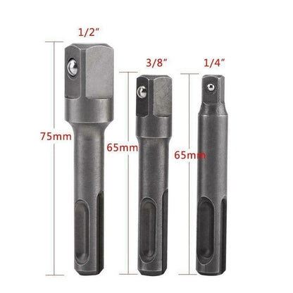 3Pcs for Sds Plus Shank Socket Driver Adapter Power Drill Bit Chuck Extensionadapter V1189-LWWAL-20260327-04048