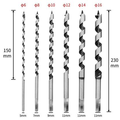 1Pc 230Mm Long Woodworking Center Auger Drill Bit for Wood Drilling Tools 6-25Mm 10Mm V1189-LWWAL-20260327-04049