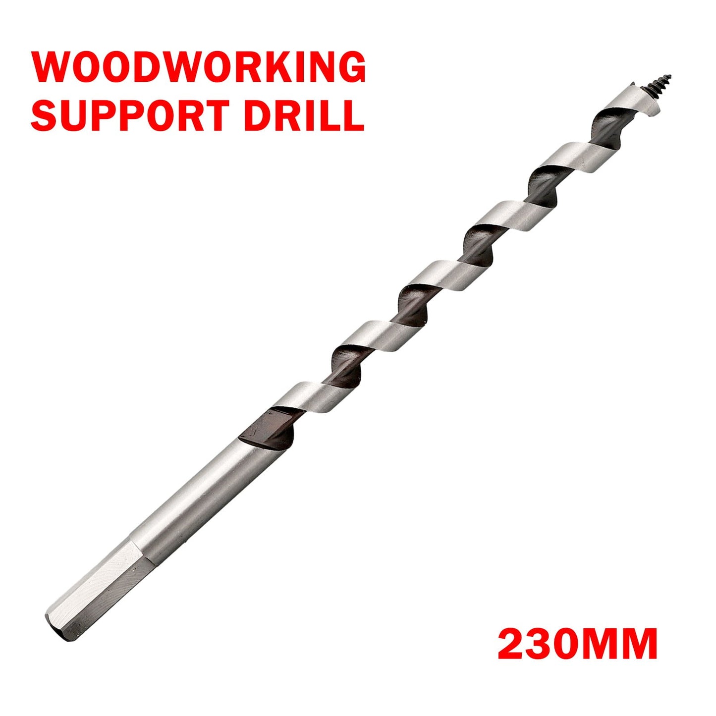 1Pc 230Mm Long Woodworking Center Auger Drill Bit for Wood Drilling Tools 6-25Mm 10Mm 12Mm V1189-LWWAL-20260327-04050