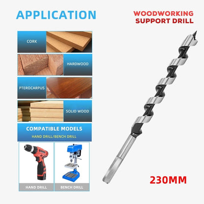 1Pc 230Mm Long Woodworking Center Auger Drill Bit for Wood Drilling Tools 6-25Mm 10Mm 14Mm V1189-LWWAL-20260327-04051