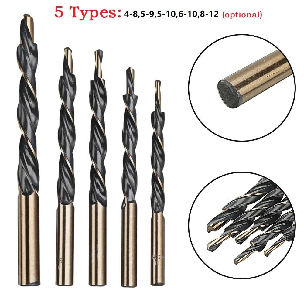 Step Drill Bits Manual Pocket Hole Jig 8-4/9-5/10-5/10-6/12-8Mm Woodworking Tool 45421 V1189-LWWAL-20260327-04055