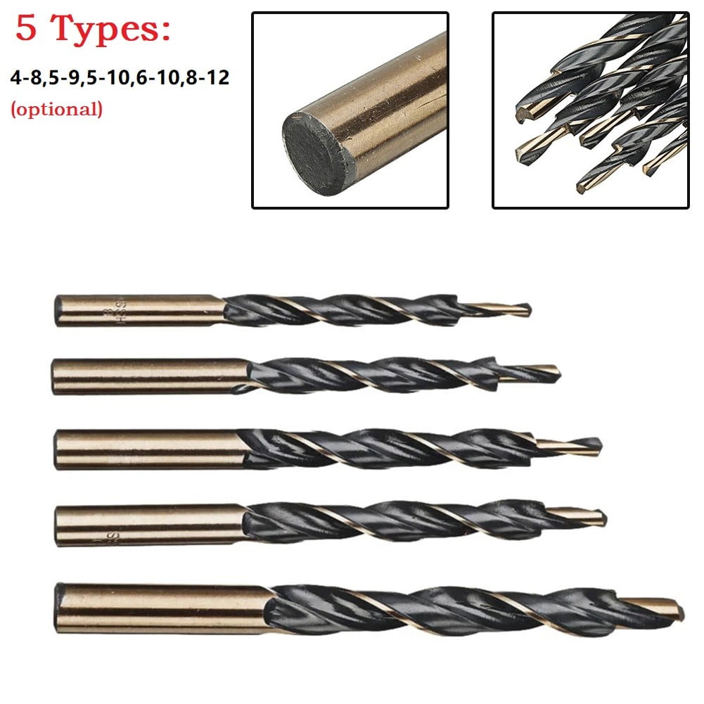 Step Drill Bits Manual Pocket Hole Jig 8-4/9-5/10-5/10-6/12-8Mm Woodworking Tool 45421 V1189-LWWAL-20260327-04055
