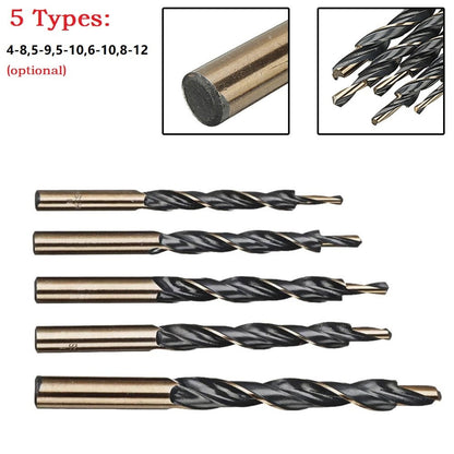 Step Drill Bits Manual Pocket Hole Jig 8-4/9-5/10-5/10-6/12-8Mm Woodworking Tool 45421 V1189-LWWAL-20260327-04055