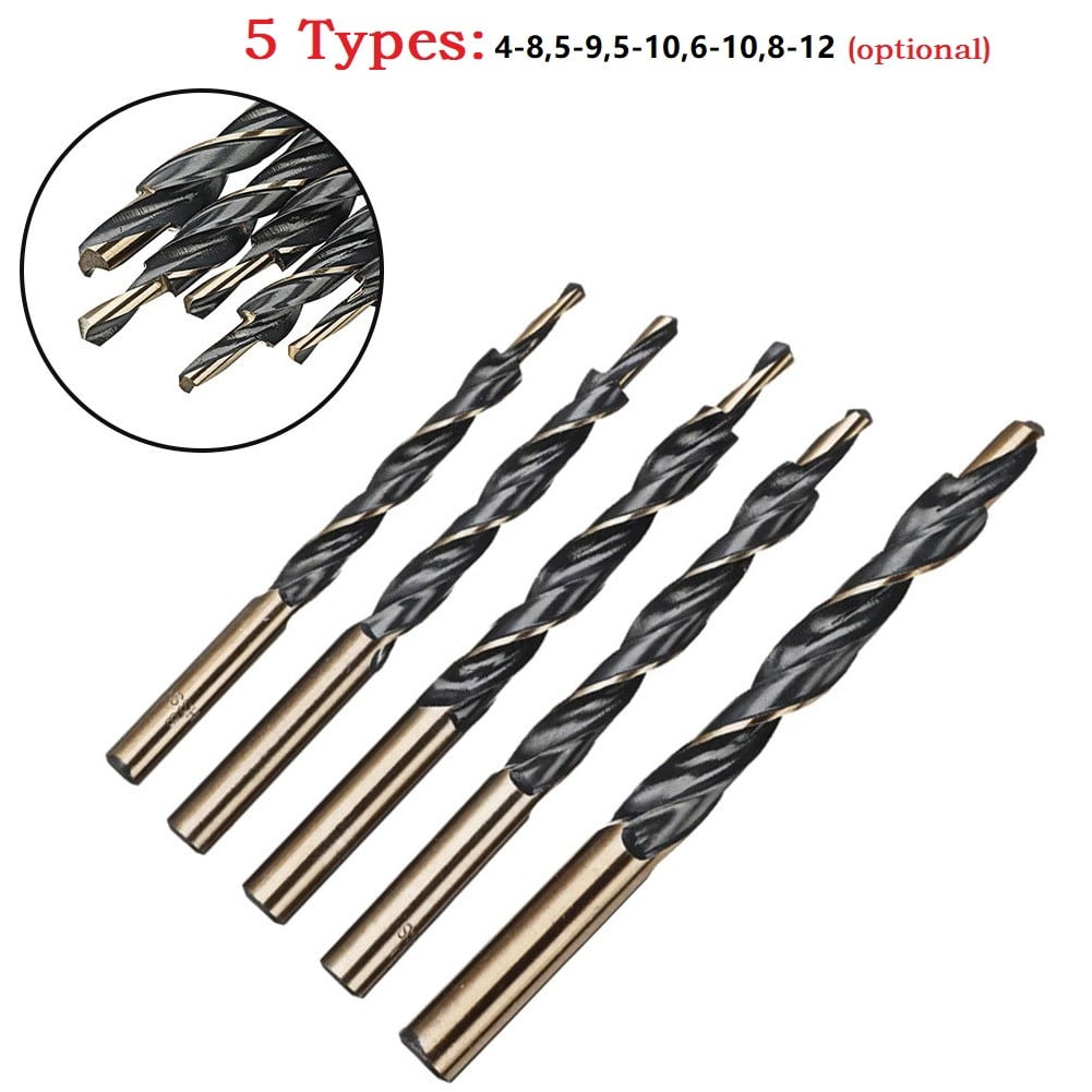 Step Drill Bits Manual Pocket Hole Jig 8-4/9-5/10-5/10-6/12-8Mm Woodworking Tool 45421 V1189-LWWAL-20260327-04055