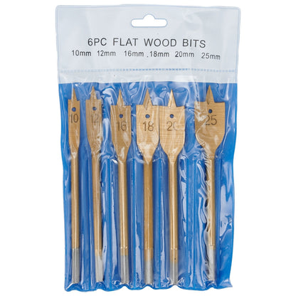 6Pcs Spade Flat Wood Drill Bit Woodworking Hex Shank Metric 10-25Mm V1189-LWWAL-20260327-04059