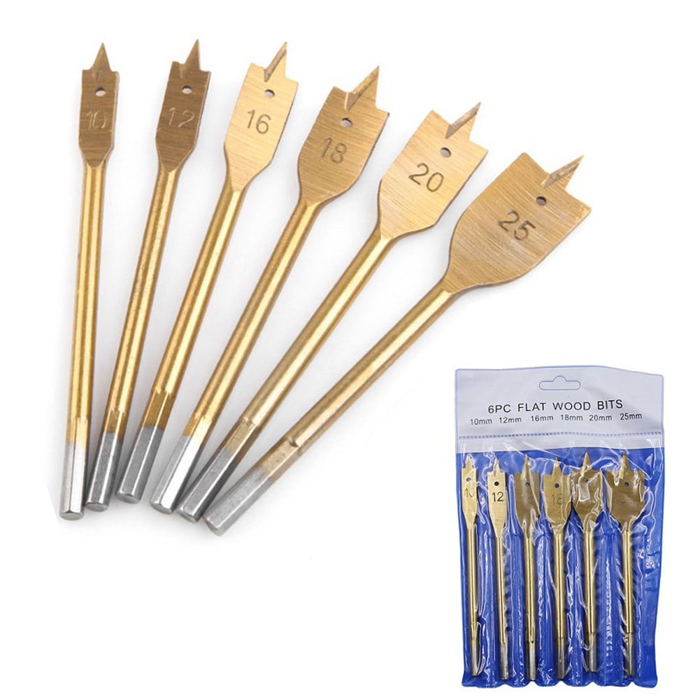 6Pcs Spade Flat Wood Drill Bit Woodworking Hex Shank Metric 10-25Mm V1189-LWWAL-20260327-04059