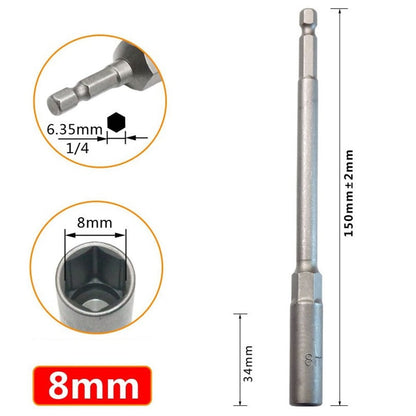 1Pc 150Mm Hexagon Nut Driver Drill Bit Adapter Socket Wrench Extension Sleeve 9Mm Smile Home 8Mm V1189-LWWAL-20260327-04068