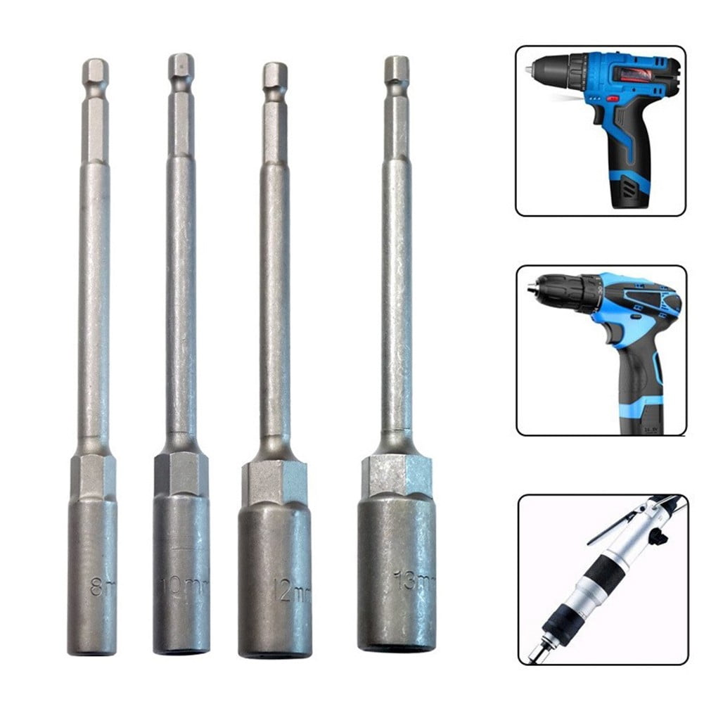 1Pc 150Mm Hexagon Nut Driver Drill Bit Adapter Socket Wrench Extension Sleeve 9Mm Smile Home 8Mm V1189-LWWAL-20260327-04068
