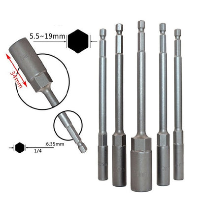 1Pc 150Mm Hexagon Nut Driver Drill Bit Adapter Socket Wrench Extension Sleeve 9Mm Smile Home 9Mm V1189-LWWAL-20260327-04069