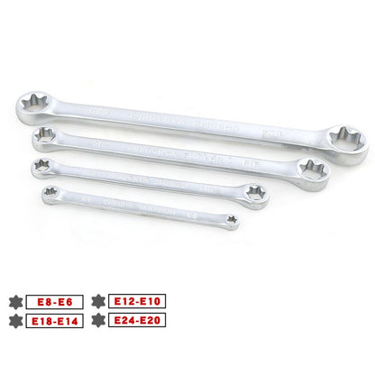 4Pcs Star Double Torx Wrench Spanner E6- E24 E-Type Double-Ended Hexagon V1189-LWWAL-20260327-04070