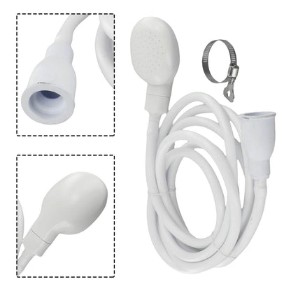 Push On Shower Hose & Head for Single Tap Spray Mixer Tap Bath Tap Kitchen 2M V1189-LWWAL-20260327-04071