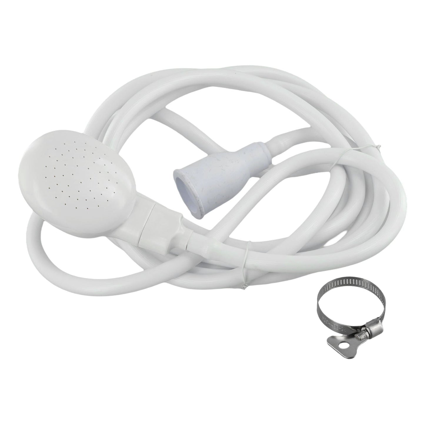 Push On Shower Hose & Head for Single Tap Spray Mixer Tap Bath Tap Kitchen 2M V1189-LWWAL-20260327-04071