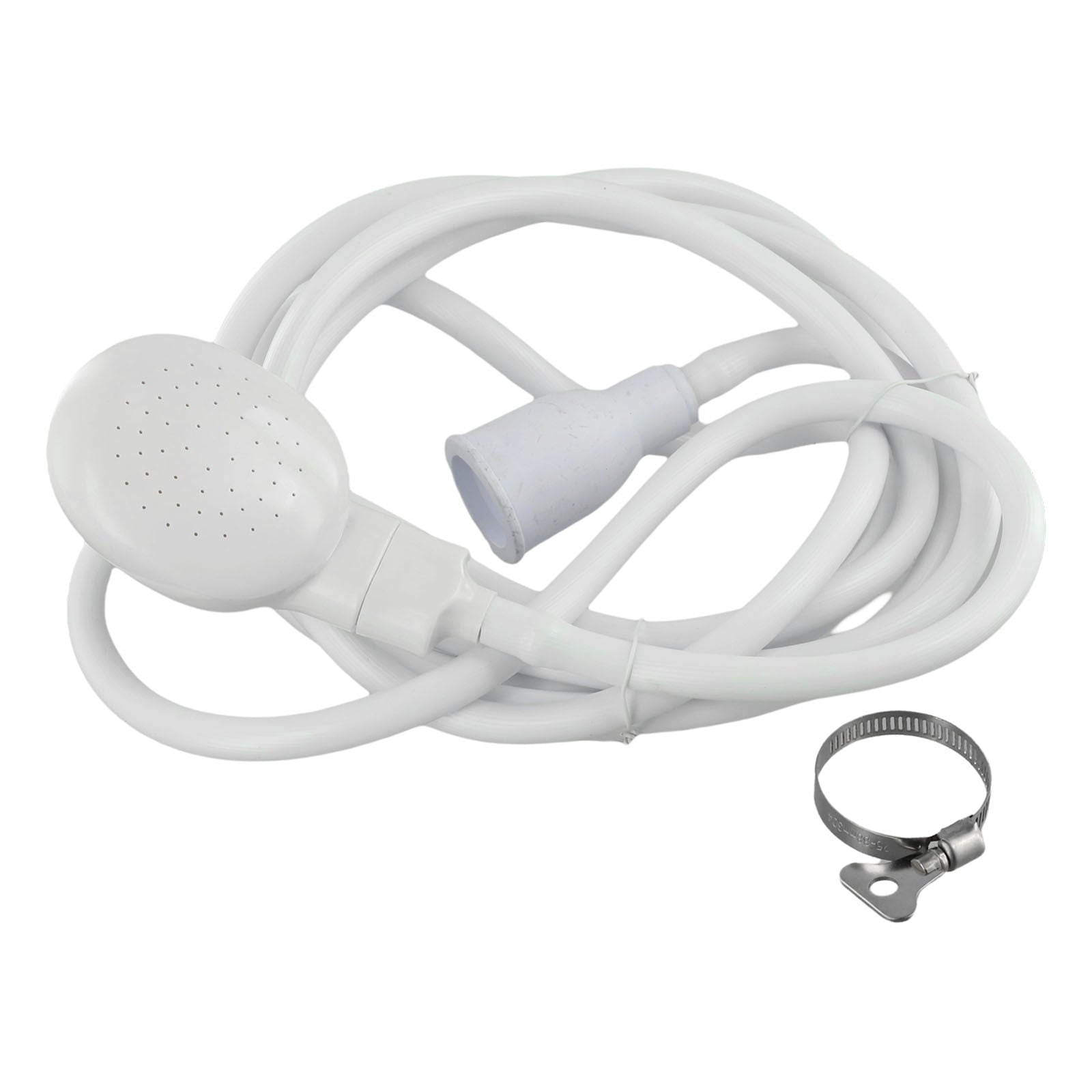 Push On Shower Hose & Head for Single Tap Spray Mixer Tap Bath Tap Kitchen 2M V1189-LWWAL-20260327-04071