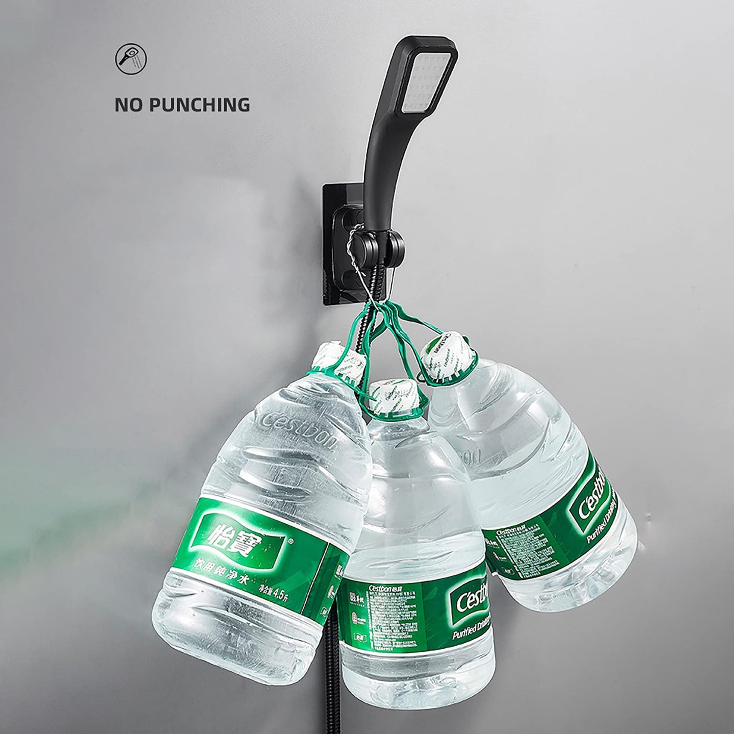 Large Wall Mount Strong Adhesive Waterproof Handheld Shower Holder,Shower Head V1189-LWWAL-20260327-04072