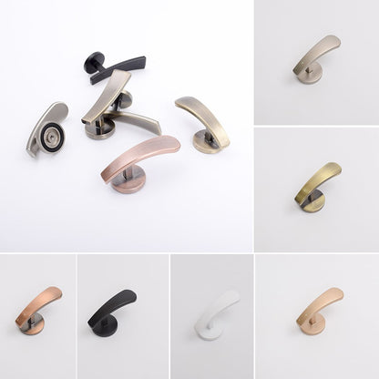 Self-Adhesive Wall Hooks - Fabric Curtain Tie Back Stick On Drape Holder Durable Rose Gold 2# Silver V1189-LWWAL-20260327-04079