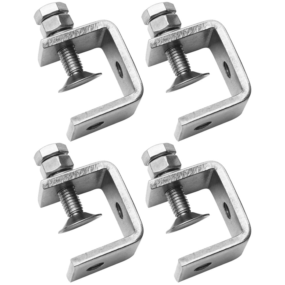 4X Stainless Steel C Clamps Clamp for Mounting U Clamps Small Desk Clamp 2Pcs V1189-LWWAL-20260327-04081