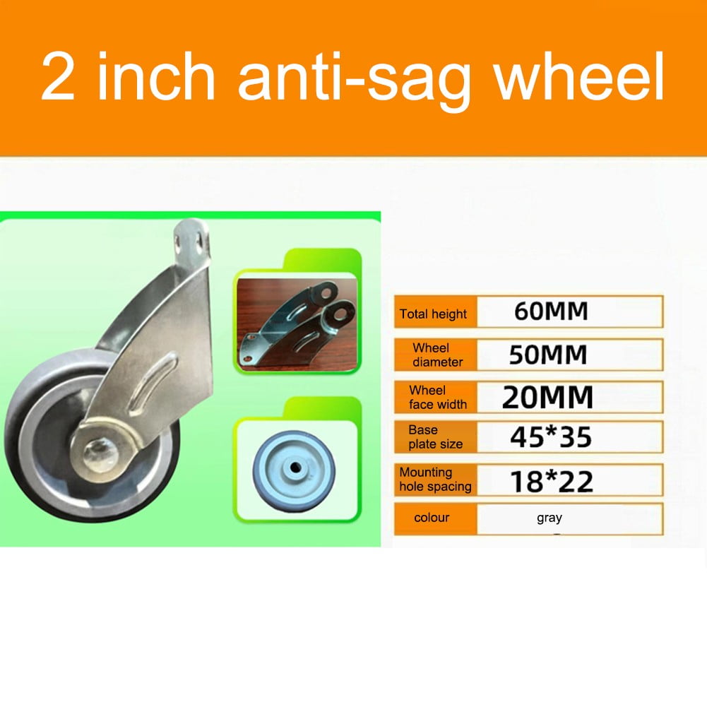 Adjustable Anti Droop Door Support Wheel With Rubber Wheels And Steel Frame Gray V1189-LWWAL-20260327-04093